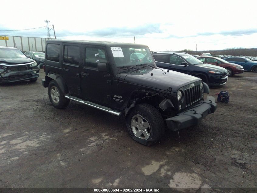 Lot #2427027699 2014 JEEP WRANGLER UNLIMITED SPORT salvage car