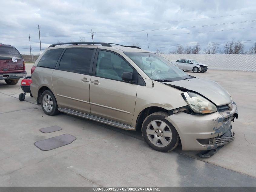 Lot #2523109620 2005 TOYOTA SIENNA LE salvage car