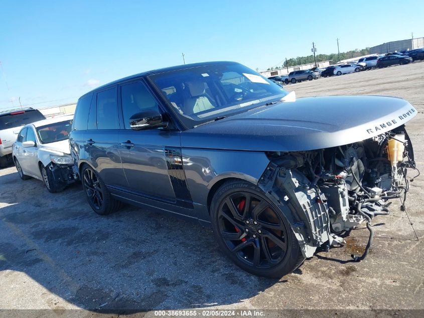 Lot #2490864894 2019 LAND ROVER RANGE ROVER 3.0L V6 SUPERCHARGED HSE salvage car