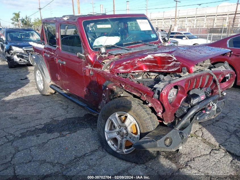 Lot #2511549736 2021 JEEP WRANGLER UNLIMITED SPORT S 4X4 salvage car
