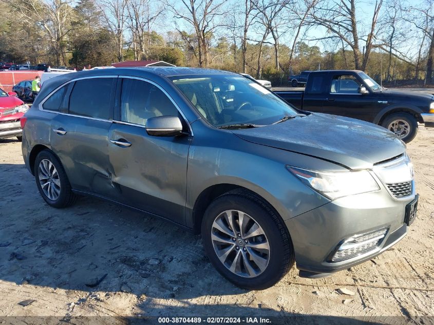 Lot #2506940851 2015 ACURA MDX TECHNOLOGY PACKAGE salvage car