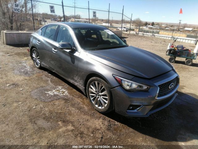 Auction sale of the 2022 Infiniti Q50 Luxe, vin: JN1EV7BP9NM310502, lot number: 38715725