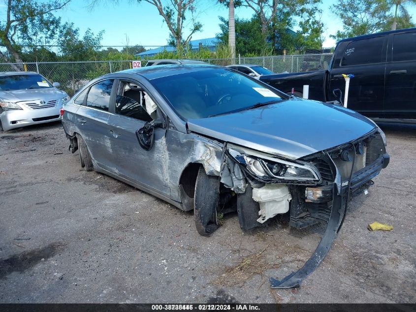 Lot #2474516122 2015 HYUNDAI SONATA SE salvage car