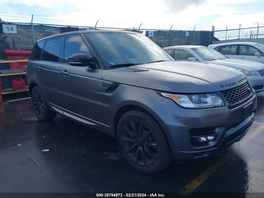 Lot #2490864084 2014 LAND ROVER RANGE ROVER SPORT 3.0L V6 SUPERCHARGED HSE salvage car