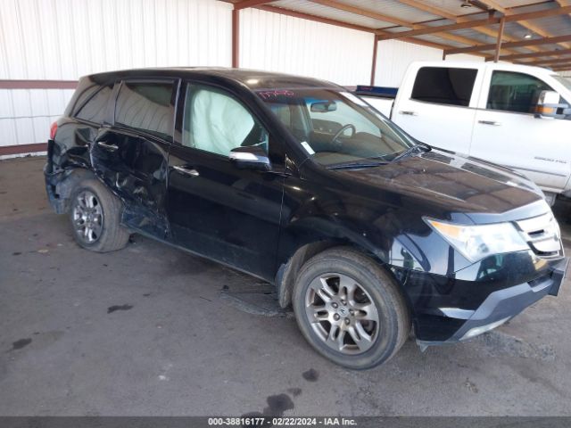 Auction sale of the 2009 Acura Mdx Technology Package, vin: 2HNYD28679H527810, lot number: 38816177