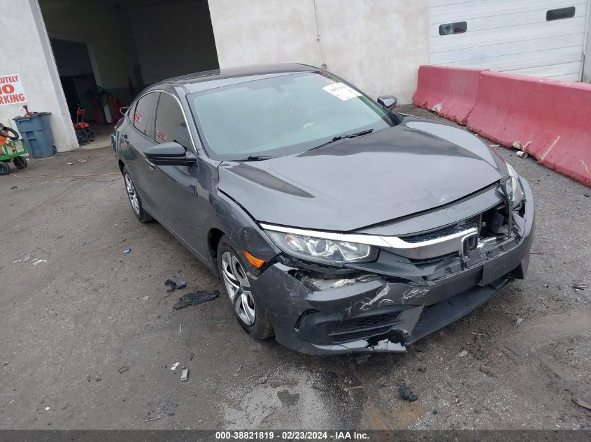 Lot #2506945896 2018 HONDA CIVIC LX salvage car