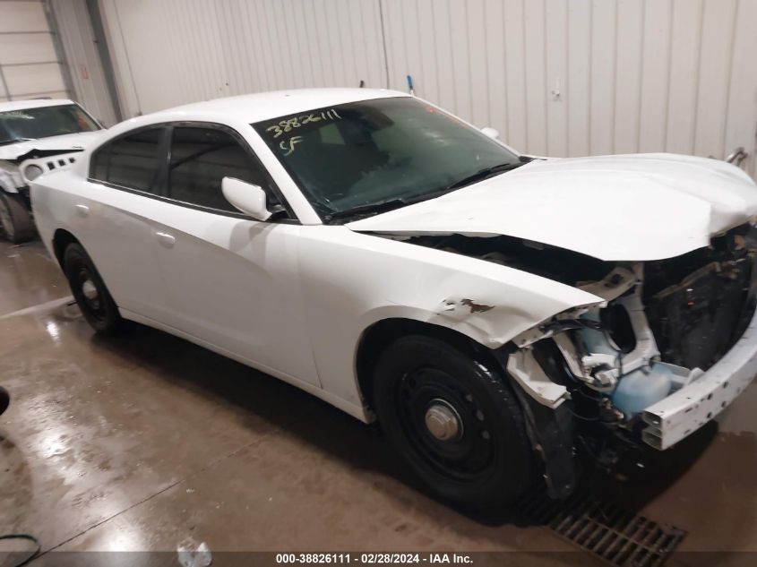 Lot #2494329220 2017 DODGE CHARGER POLICE AWD salvage car