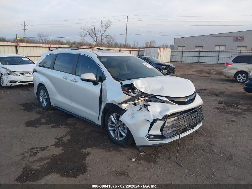 Lot #2494328744 2022 TOYOTA SIENNA LIMITED salvage car