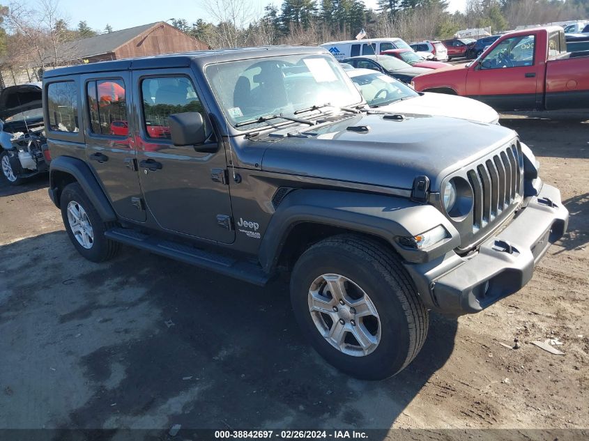 Lot #2506940462 2019 JEEP WRANGLER UNLIMITED SPORT S 4X4 salvage car