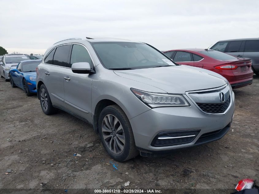 Lot #2471234376 2014 ACURA MDX TECHNOLOGY PACKAGE salvage car