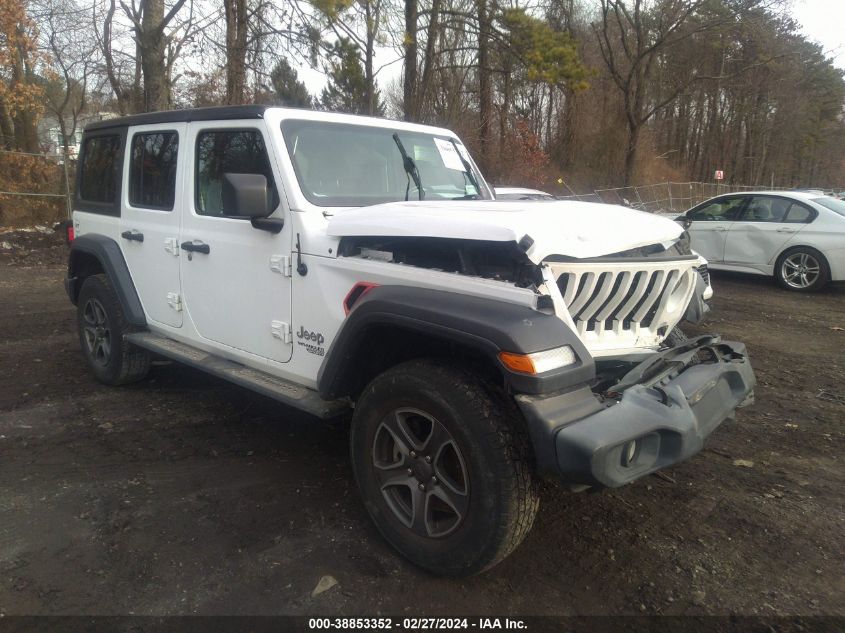 Lot #2509245121 2018 JEEP WRANGLER UNLIMITED SPORT S 4X4 salvage car