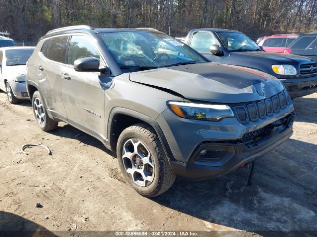 Auction sale of the 2022 Jeep Compass Trailhawk 4x4, vin: 3C4NJDDB4NT141072, lot number: 38865886