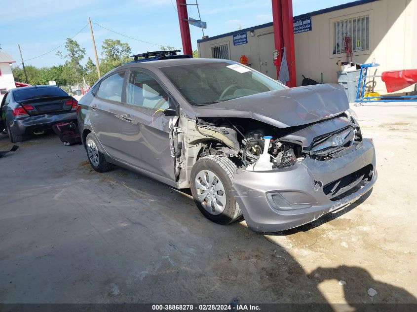 Lot #2476836051 2017 HYUNDAI ACCENT SE salvage car