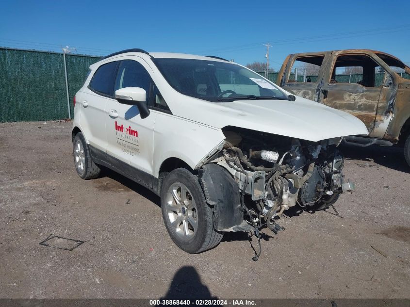 Lot #2490854536 2019 FORD ECOSPORT SE salvage car