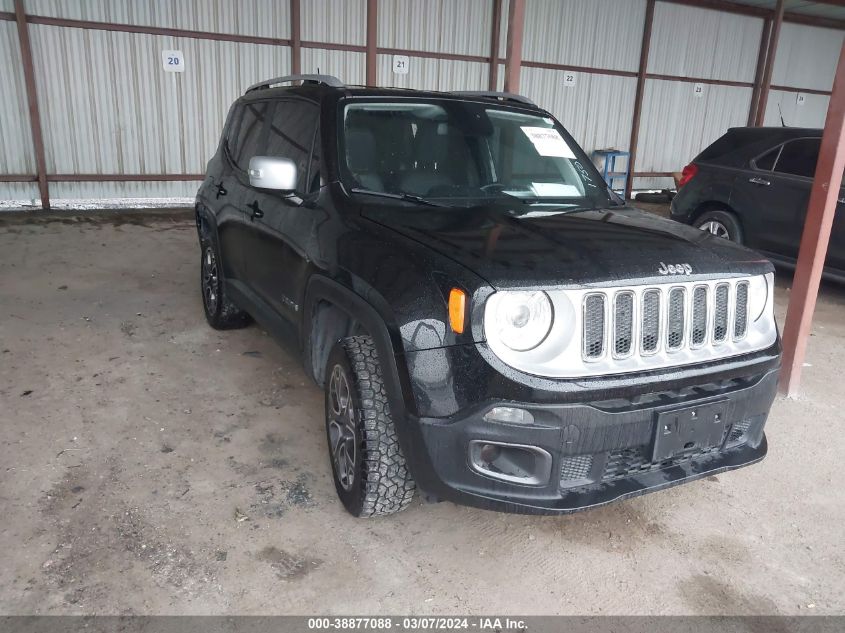 Lot #2509250378 2018 JEEP RENEGADE LIMITED 4X4 salvage car