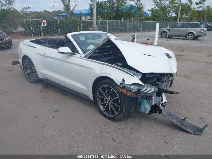 Lot #2490858331 2019 FORD MUSTANG ECOBOOST PREMIUM salvage car
