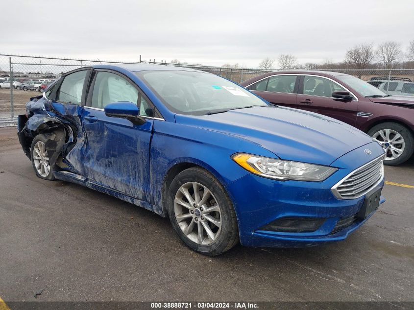 Lot #2509249660 2017 FORD FUSION SE salvage car