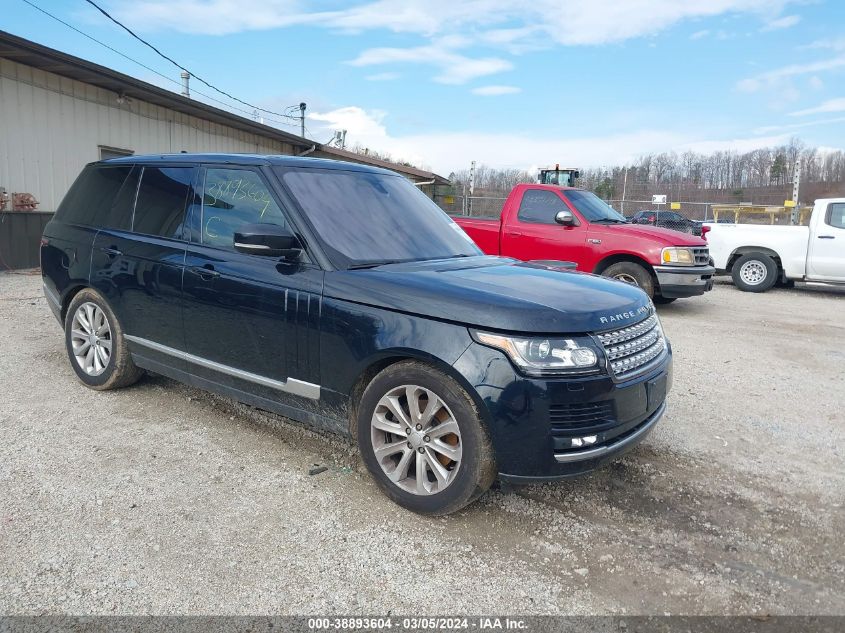 Lot #2509244628 2015 LAND ROVER RANGE ROVER 3.0L V6 SUPERCHARGED HSE salvage car