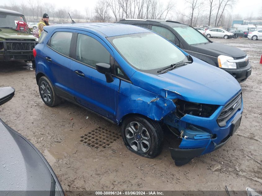 Lot #2509244607 2020 FORD ECOSPORT S salvage car