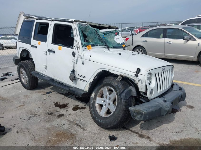 Lot #2472389270 2016 JEEP WRANGLER UNLIMITED SPORT salvage car