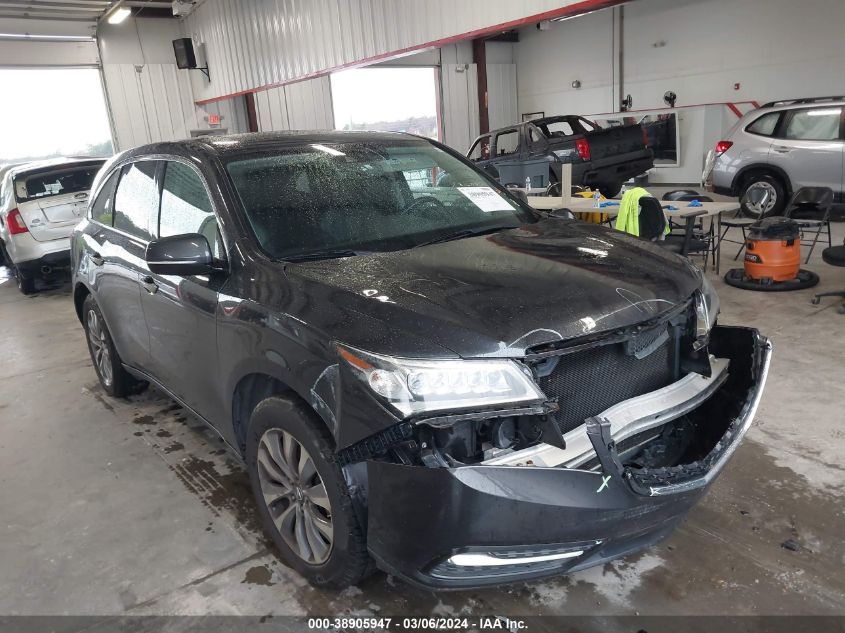 Lot #2471233828 2014 ACURA MDX TECHNOLOGY PACKAGE salvage car
