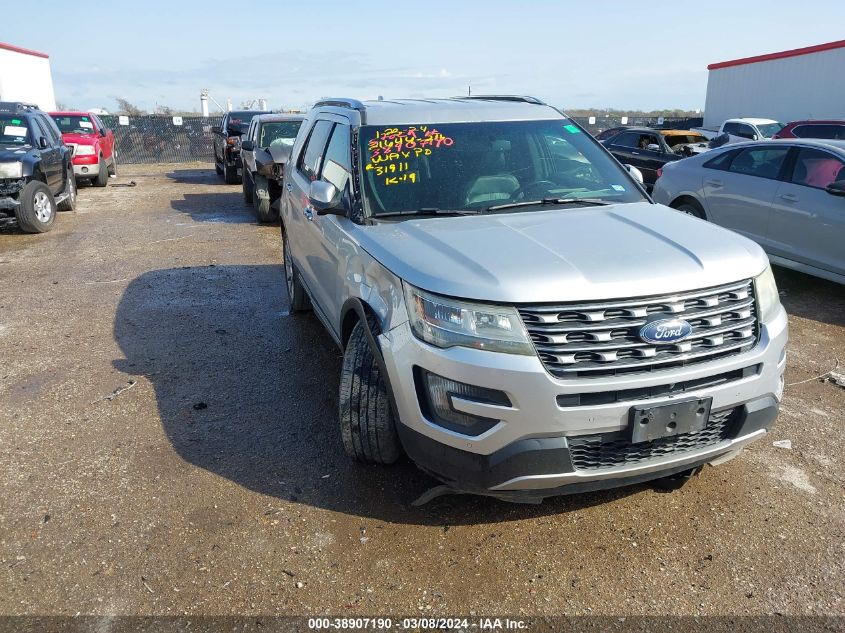 Lot #2493176684 2016 FORD EXPLORER LIMITED salvage car