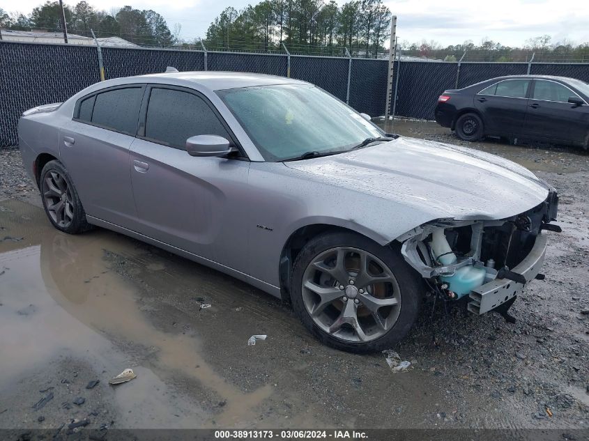 Lot #2506945656 2015 DODGE CHARGER R/T salvage car