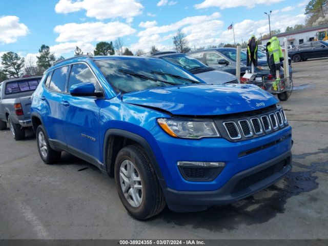 Auction sale of the 2020 Jeep Compass Sport 4x4, vin: 3C4NJDAB9LT161738, lot number: 38924355