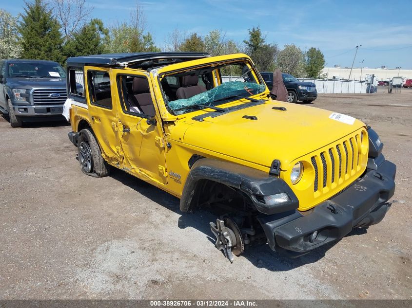 Lot #2509249663 2021 JEEP WRANGLER UNLIMITED SPORT S 4X4 salvage car