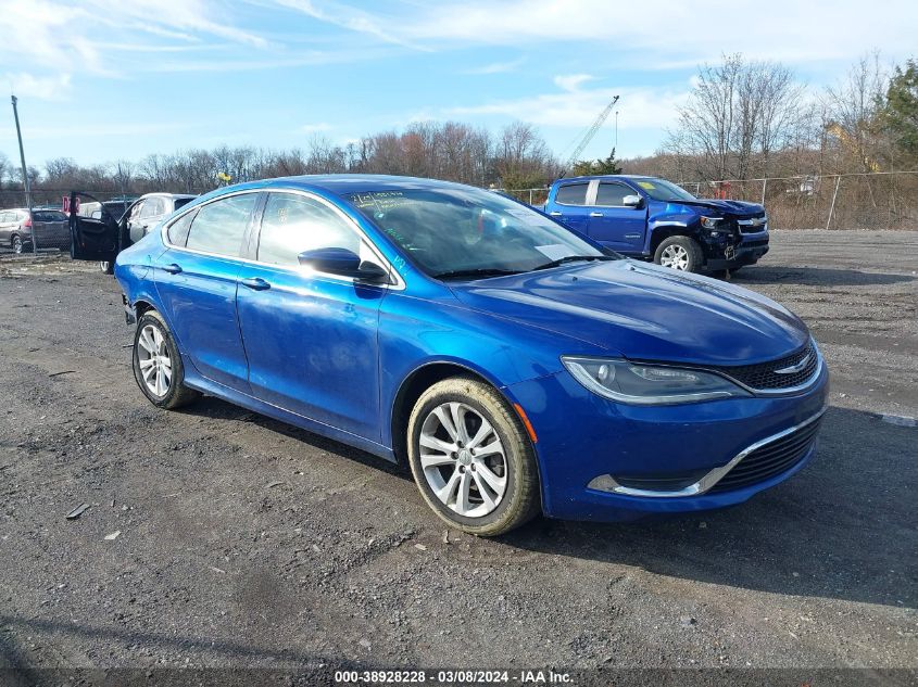 Lot #2509244906 2015 CHRYSLER 200 LIMITED salvage car
