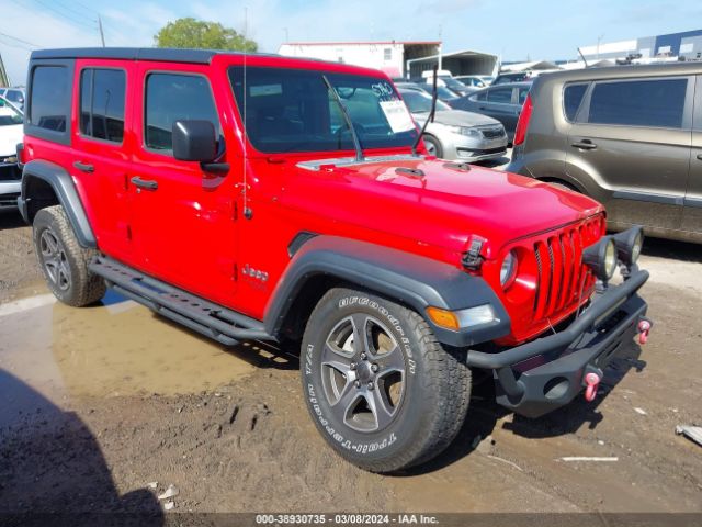 Auction sale of the 2019 Jeep Wrangler Unlimited Sport S 4x4, vin: 1C4HJXDG2KW504033, lot number: 38930735