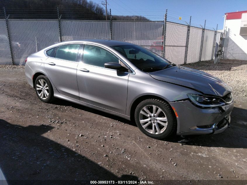Lot #2493170703 2015 CHRYSLER 200 LIMITED salvage car