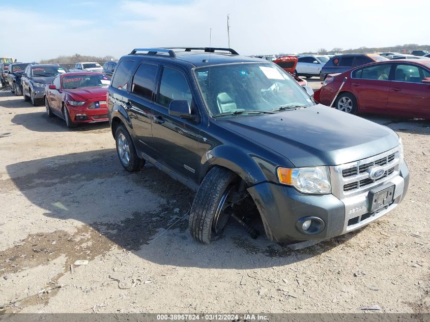 Lot #2518512767 2008 FORD ESCAPE LIMITED salvage car