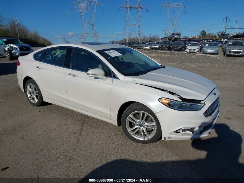 Lot #2506940057 2018 FORD FUSION SE salvage car