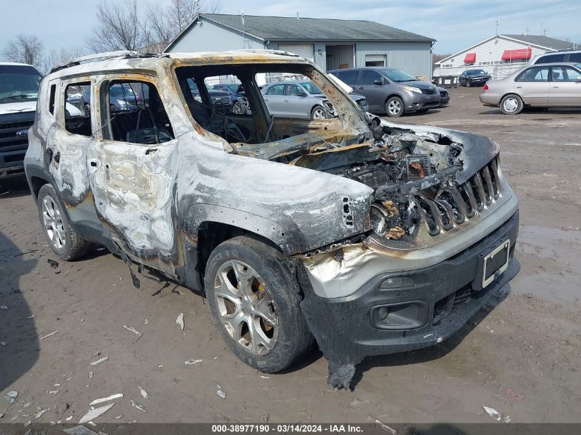 Lot #2509244282 2015 JEEP RENEGADE LIMITED salvage car