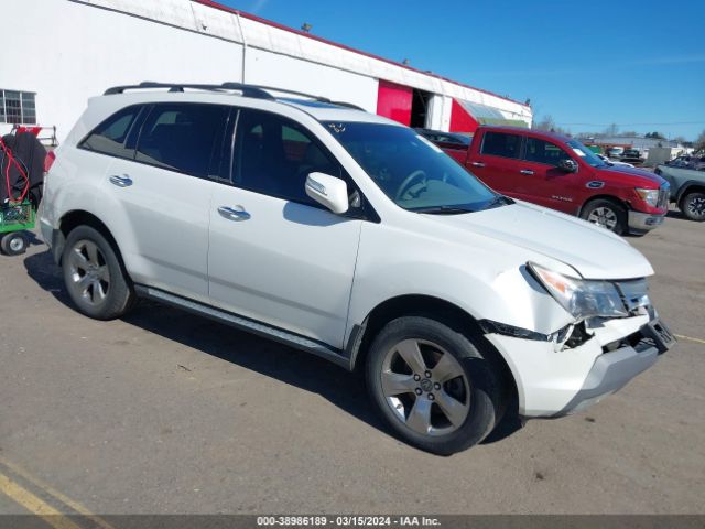 Auction sale of the 2008 Acura Mdx, vin: 2HNYD28258H502741, lot number: 38986189