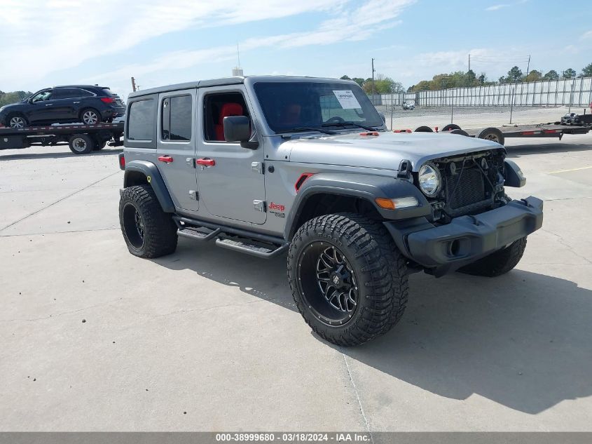 Lot #2506944558 2020 JEEP WRANGLER UNLIMITED SPORT S 4X4 salvage car