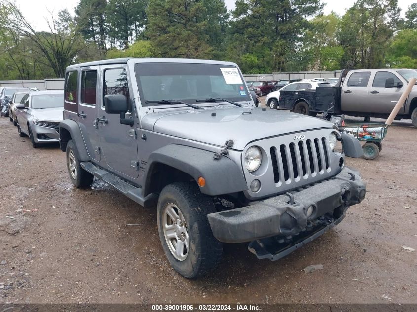 Lot #2504640756 2015 JEEP WRANGLER UNLIMITED SPORT salvage car