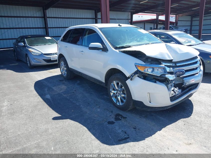 Lot #2490862218 2014 FORD EDGE LIMITED salvage car