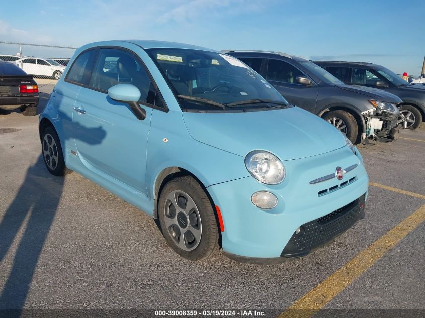 Lot #2504640650 2016 FIAT 500E BATTERY ELECTRIC salvage car