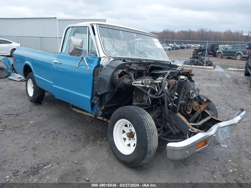 Lot #2427040159 1971 CHEVROLET C10 CAB & CHASSIS salvage car