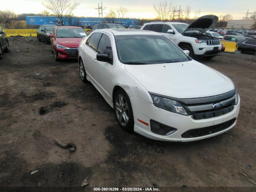 Lot #2493169952 2012 FORD FUSION SPORT salvage car