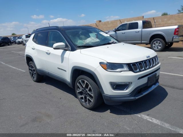 Auction sale of the 2018 Jeep Compass Limited 4x4, vin: 3C4NJDCB6JT320855, lot number: 39020725