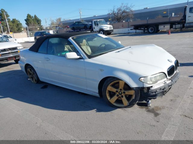 Auction sale of the 2006 Bmw 325ci, vin: WBABW33456PX85989, lot number: 39022356