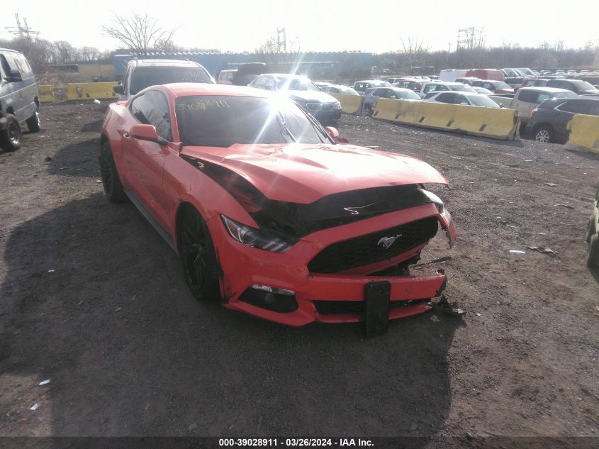 Lot #2493169636 2015 FORD MUSTANG ECOBOOST salvage car