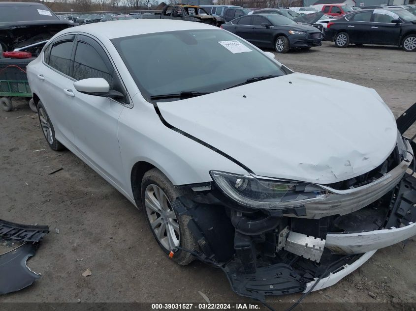 Lot #2520813681 2015 CHRYSLER 200 LIMITED salvage car