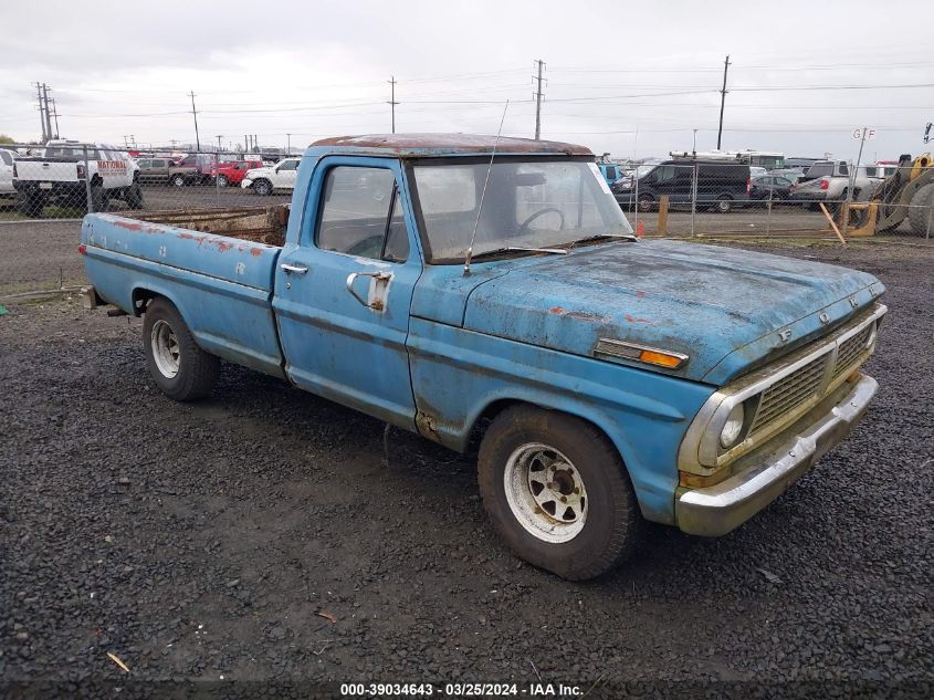 Lot #2427037767 1970 FORD 100 salvage car