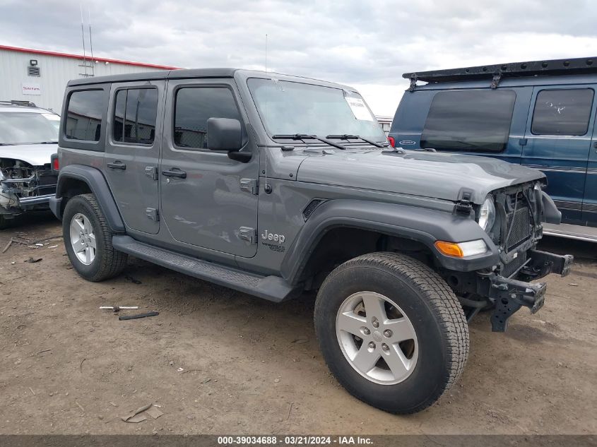 Lot #2495488147 2019 JEEP WRANGLER UNLIMITED SPORT S 4X4 salvage car