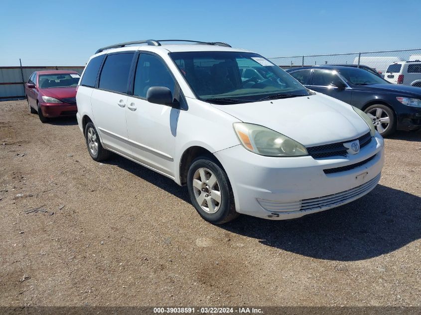 Lot #2506947992 2005 TOYOTA SIENNA LE salvage car