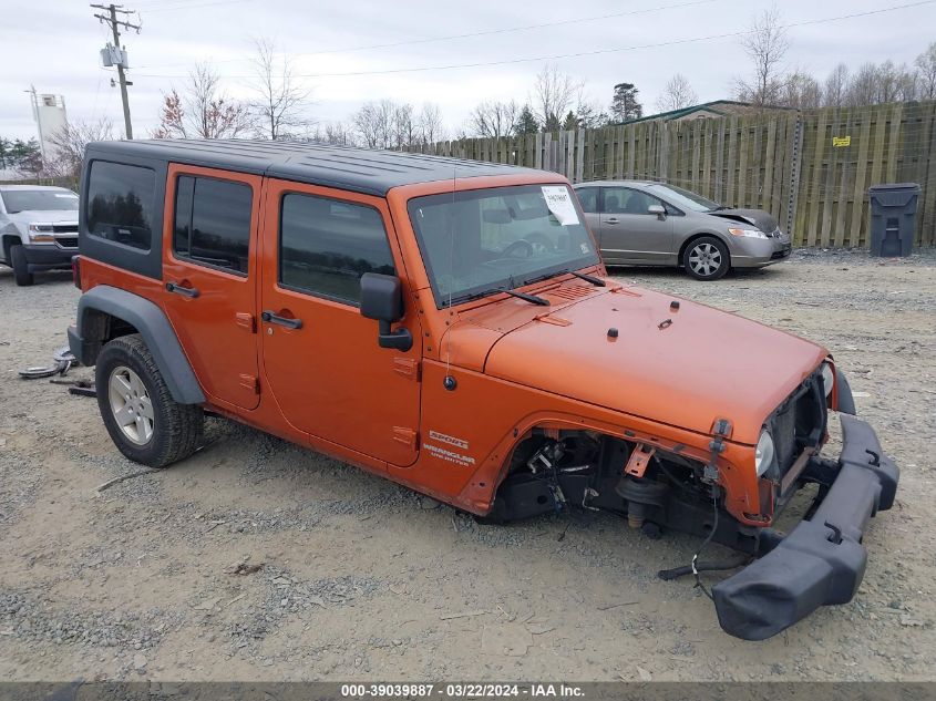 Lot #2474514454 2011 JEEP WRANGLER UNLIMITED SPORT salvage car